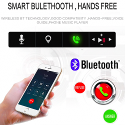 Bluetooth car radio - din 1 - 4 inch display - MP3/MP5 - rear camera - steering remote