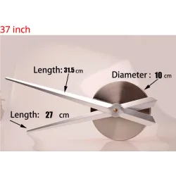 3D wall clock - acrylic mirror stickerClocks