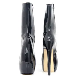 Tacones altosSexy - diseño único - botas de plataforma curvada con 18cm de talón fino tamaño 36-46