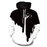 3D Christmas Halloween Skull print - hoodie - unisex