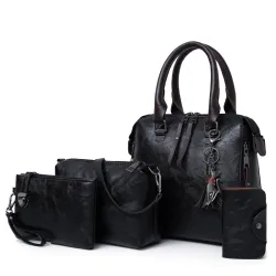 Lyx läderpåse set incl purse 4 pcs