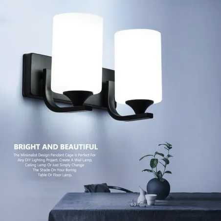 Podstawa E27 LED - kinkiet z pojedynczą i podwójną głowicąE27