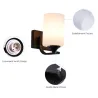 E27 LED base - lâmpada de parede com cabeça única e dupla