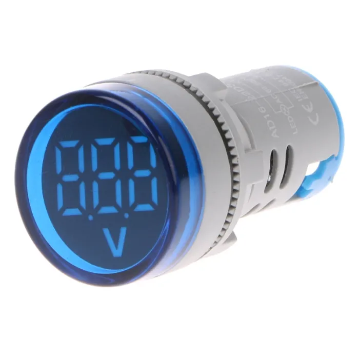 Affichage numérique LED 60-500V AC 22mm - indicateur de tension de mesure