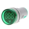 60-500V AC 22mm LED digital display - gauge voltage meter indicator