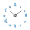 3D decorative wall quartz clock with roman numbers