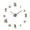 3D decorative wall quartz clock with roman numbers