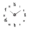 RelojesReloj de cuarzo de pared decorativo 3D con números romanos