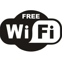 WiFi gratuito - adesivo