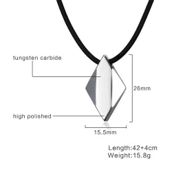 Tungsten carbide rhombus - kaulakoru