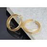 Hollow Gold Hoops - ruostumaton teräs korvat