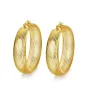 AretesHollow gold hoops - pendientes de acero inoxidable