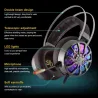 NiUB5 PC65 glowing gaming headset - 3D USB 7.1 PS4 headphones with noise canceling