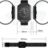 Q8 IP67 vattentät Bluetooth-pulsmätare & pedometer - Smartwatch