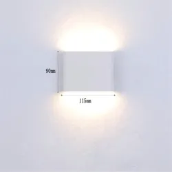 ApliquesModerno 6W - 12W LED interior - exterior lámpara de pared impermeable IP65