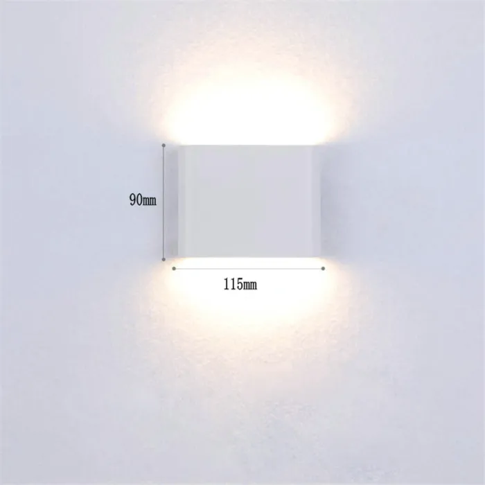 ApliquesModerno 6W - 12W LED interior - exterior lámpara de pared impermeable IP65
