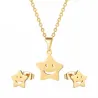 Gold & Silver Earrings & Necklace - korusarja