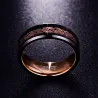 Tungsten Steel - rose gold dragon - ringRings