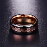 Tungsten Steel - rose gold dragon - ringRings