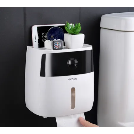 Distributeur de papier toilette mural moderne - étanche