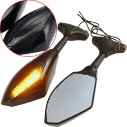 EspejosEspejos retrovisores de la moto - Led de la señal de la vuelta luces para Kawasaki 2 pcs