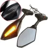 Moottoripyörän rearview peilit - Led turn signals valot Kawasaki 2 pcs