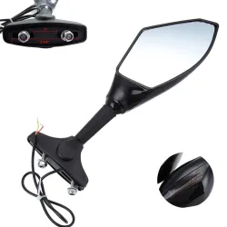 Moottoripyörän rearview peilit - Led turn signals valot Kawasaki 2 pcs