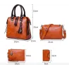 Lyx läderpåse set incl purse 4 pcs
