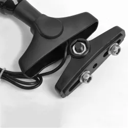 Espelhos de motocicleta - indicadores de sinal de volta conduzidos 2 pcs