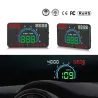 GEYIREN E350 OBD2 II HUD 5,8 tums skärm - överhastighetslarm och bränsleförbrukning - bildisplay
