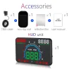 GEYIREN E350 OBD2 II HUD 5.8 tuuman näyttö - ylinopeus hälytys ja polttoaineen kulutus - autonäyttö