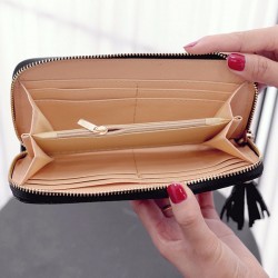 Kvinnors eleganta långa plånbok
