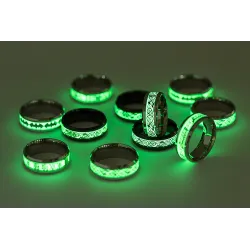 Luminous dragon - stainless steel ringRings