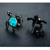Turtle with blue opal - fashion earringsEarrings