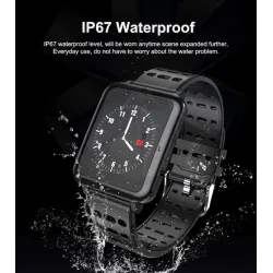 Q8 IP67 vattentät Bluetooth-pulsmätare & pedometer - Smartwatch