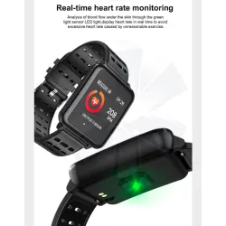 Q8 IP67 vattentät Bluetooth-pulsmätare & pedometer - Smartwatch