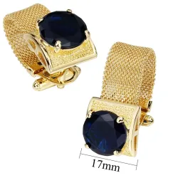 GemelosGuantes de oro de lujo con cristal