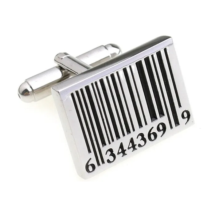 Klassiska cufflinks med detaljhandel streckkod