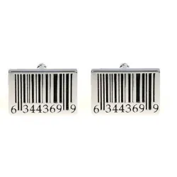 Klassiska cufflinks med detaljhandel streckkod