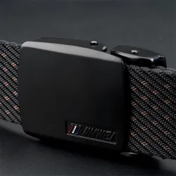 Adjustable nylon belt with automatic buckle