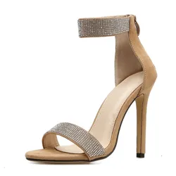 Elegante Kristall High Heels Sandalen