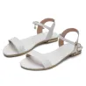 Echte Leder flache Sandalen