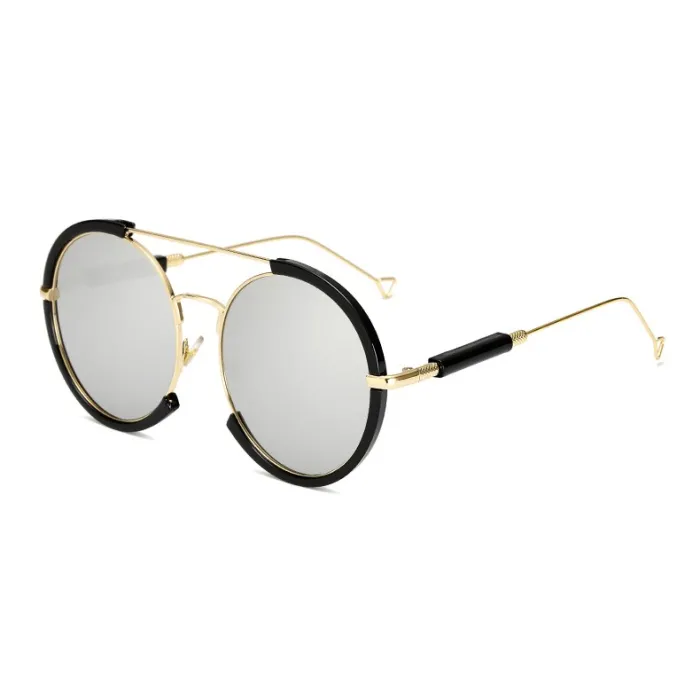 Oval vintage steampunk sunglasses