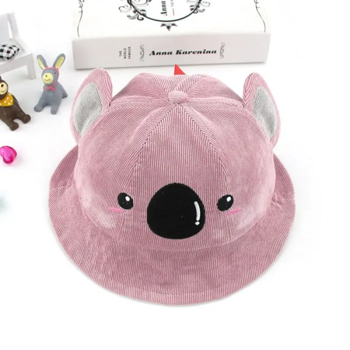 Baby hat with koala face