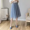 VestidosModa midi falda plegada