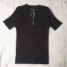 Casual manches courtes avec fermeture éclair - t-shirt