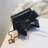 Small elegant bag with bow & chain