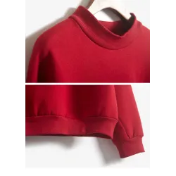 Hoodies & JerséisSudadera de terciopelo cálido con manga larga