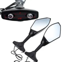Moottoripyörän rearview peilit - Led turn signals valot Kawasaki 2 pcs