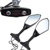 Moottoripyörän rearview peilit - Led turn signals valot Kawasaki 2 pcs